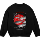 G-HERRINGのニシン！（石狩湾；HERRING）　あらゆる生命たちへ感謝をささげます。 Crew Neck Sweatshirt