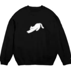 nananaののびる白ねこ Crew Neck Sweatshirt