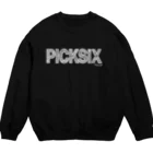 PB.DesignsのPICK SIX white Crew Neck Sweatshirt