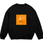 gk_Breath.のボックスロゴ。(Orange) Crew Neck Sweatshirt