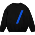 ヘンテコラボの青色 の スラッシュ Crew Neck Sweatshirt