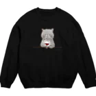 coeur.yu（クードットユー）の猫のワインちゃん Crew Neck Sweatshirt