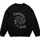 Rebelle Débutantの渦巻きLOGO（白Logo ver） Crew Neck Sweatshirt