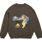 Nayu Yasaiのライオン君とスパイスカレー Crew Neck Sweatshirt