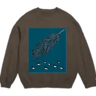 MoVの🇺🇦 ミヤコドリ 【アラビア語】 Crew Neck Sweatshirt