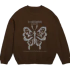 HDIR gathering love のMetallic butterfly トレーナー Crew Neck Sweatshirt