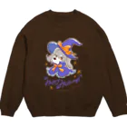 obosa_DENS/SABEAR_shop ＠SUZURIのシュナガール_ハロウィン_ウェア Crew Neck Sweatshirt