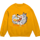 タタナ幻獣館の週末飲酒獣 Crew Neck Sweatshirt