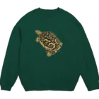 カメの歩みのヒョウモンガメ Crew Neck Sweatshirt