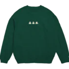 まるとりどりの三角になったハシビロコウ Crew Neck Sweatshirt