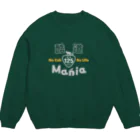 カブヌシ 商會（SUZURI店）の酷道mania125 Crew Neck Sweatshirt