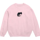 nekousagi*∩..∩のハナちゃん🌷 nekousagi*∩..∩ロゴ入り Crew Neck Sweatshirt