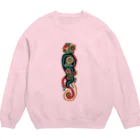 Punkcho Undergroundの極彩色の縄文 Crew Neck Sweatshirt