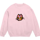 まみおデザインのカラフルニャンコ Crew Neck Sweatshirt