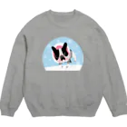 まみおデザインのフレブルちゃん Crew Neck Sweatshirt