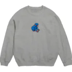 ジルトチッチのデザインボックスの今日もよろしくお願いしますだのブルーモンキー Crew Neck Sweatshirt