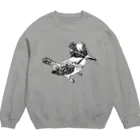 紫乃のキリッとしたヤマセミ Crew Neck Sweatshirt