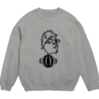 まるコロッ。のウサコロまる・ジャグリング２（線画：黒バージョン） Crew Neck Sweatshirt