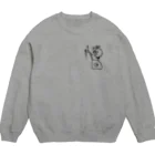 まるコロッ。のウサコロまる・フィットネスバイク（小）（線画：黒バージョン） Crew Neck Sweatshirt