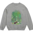 菊野葉子　屋さんのマダム・ワニ　の　秘密の図書室 Crew Neck Sweatshirt