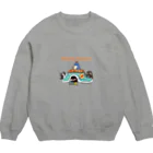 ヤママユ(ヤママユ・ペンギイナ)のコタツとミカンとぺんぎん Crew Neck Sweatshirt