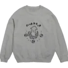 PokuStarのサッカー　イカのハットトリック Crew Neck Sweatshirt