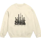 古書　天牛書店のたくさんのサボテン＜アンティーク・イラスト＞ Crew Neck Sweatshirt