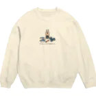 PokuStarのバレーボール　フグが膨らむ Crew Neck Sweatshirt