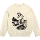 Saza-nami Antique designの子犬とさんぽ！ Crew Neck Sweatshirt