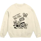 red smileのアニロボ（ちりつも） Crew Neck Sweatshirt