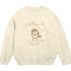 “すずめのおみせ” SUZURI店のAngelだいきち Crew Neck Sweatshirt