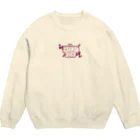 crazy popのミラーグラフィティRed Crew Neck Sweatshirt