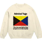 あさやけ洋品店のZ旗 Admiral Togo　 Crew Neck Sweatshirt