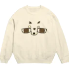 カヤさんのShop。-apparel-のカヤットした目が君をみている Crew Neck Sweatshirt