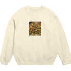 モフなパカラの肉じゃが愛好会 Crew Neck Sweatshirt