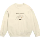 りりぃのお黙り-スクリプト-黒 Crew Neck Sweatshirt