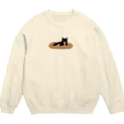 まみおデザインのタキシードにゃん Crew Neck Sweatshirt