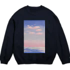 fullmoonの夕暮れの空と海 Crew Neck Sweatshirt