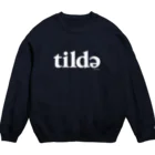 tildeのWhite tilde Crew Neck Sweatshirt