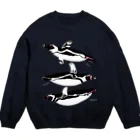 MoVのペンギン３種盛り（マゼラン・フンボルト・ケープ） Crew Neck Sweatshirt