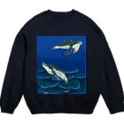 MoVの若いアオウミガメ Crew Neck Sweatshirt