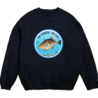 猫と釣り人のUMAZURAHAGI_2R Crew Neck Sweatshirt