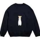 ゆいたっく／犬イラストのワイヤーフォックステリア Crew Neck Sweatshirt