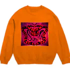 SumiReのハロウィン(パンプキン)蛇 Crew Neck Sweatshirt