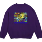 アインシュタインキャットの雲龍 Crew Neck Sweatshirt