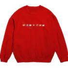 あたちたちのおみせの四柴のしびびたち Crew Neck Sweatshirt