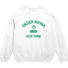 対象Tシャツ★1,000円引きセール開催中！！！のONSEN MANIA (グリーン) Crew Neck Sweatshirt