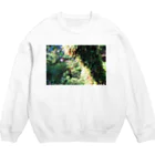 自作自演乙商店街の巫女屋⛩️(屋久島の梅雨) Crew Neck Sweatshirt