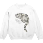 Aimé le chatのねむりおおねこのグッズ Crew Neck Sweatshirt