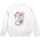 Siderunの館 B2の白龍 (線画) Crew Neck Sweatshirt